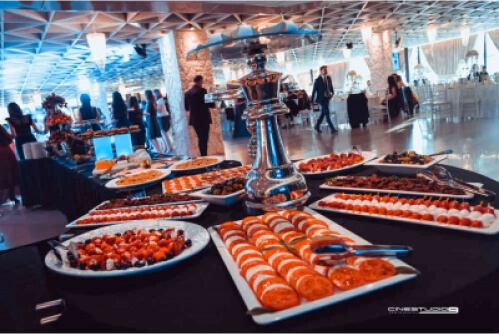 Buffet in der Eventlocation von MrJade